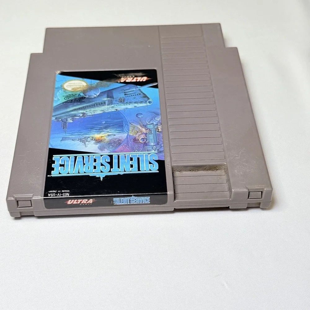 Silent Service NES Nintendo Entertainment System Submarine Simulation Video Game